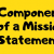 Components of a Mission Statement